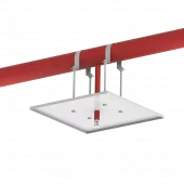 Пожарные экраны для спринклеров квадратные (крепление на трубу)